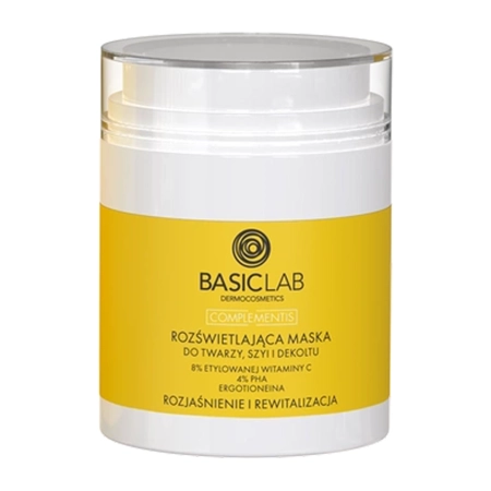 BasicLab - Complementis - Rozświetlająca Maska do Twarzy, Szyi i Dekoltu - 50ml