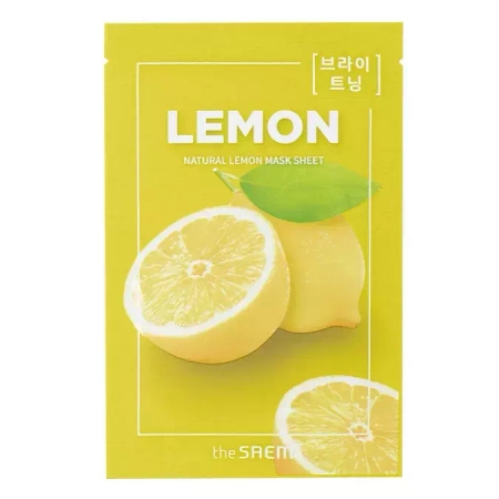 The SAEM - Natural Lemon Sheet Mask - Maska w Płacie z Ekstraktem z Cytryny - 21 ml 