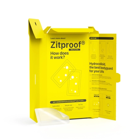 Acnemy - Zitproof Multizits - XL Hydrocolloid Patches - Hydrokoloidowe Plastry XL na Policzki, Brodę, Czoło - 10szt.