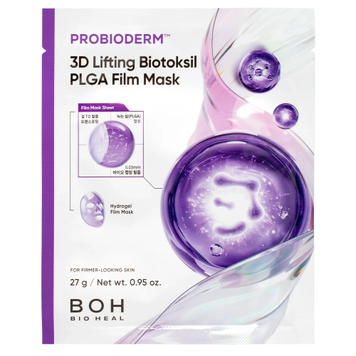 BIOHEAL BOH - Probioderm 3D Lifting Biotoksil PLGA Film Mask - Liftingująca Maska Hydrożelowa - 1szt/27g