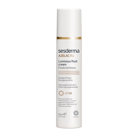 sesderma - Azelac RU Luminous Fluid Cream SPF50 - Emulsja Rozświetlająca - 50ml