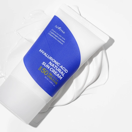 Isntree - Hyaluronic Acid Natural Sun Cream SPF50+/PA++++ - Krem z Filtrem Mineralnym - 50ml  OUTLET
