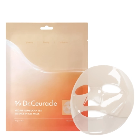 Dr.Ceuracle - Vegan Kombucha Tea Essence in Gel Mask - Nawilżająca Maseczka do Twarzy - 36g