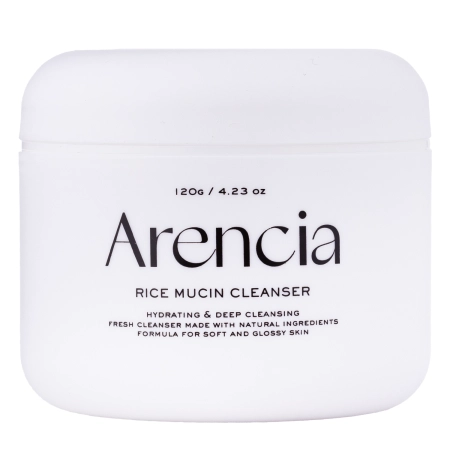 Arencia - Rice Mucin Cleanser - Rozjaśniająco-Nawilżająca Pasta do Mycia Twarzy - 120g