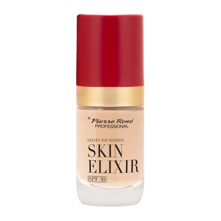 Pierre Rene - Skin Elixir SPF30 Velvet Foundation - Długotrwały Podkład do Twarzy - 01 - 25ml