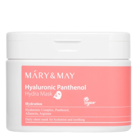 Mary&May - Hyaluronic Panthenol Hydra Mask - Zestaw Nawilżających Masek do Twarzy - 30szt.