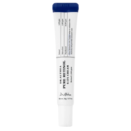 Dr. Althea - Pure Retinol 0,15% Cream - Przeciwstarzeniowy Krem do Twarzy z Retinolem - 20g