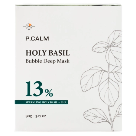 P.Calm - Holy Basil Bubble Deep Mask - Oczyszczająca Maska Bąbelkowa - 90g