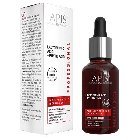 Apis - Pro-Lift Spicule Technology - Kwas Laktobionowy + Kwas Fitowy z Mikroigiełkami - 30ml