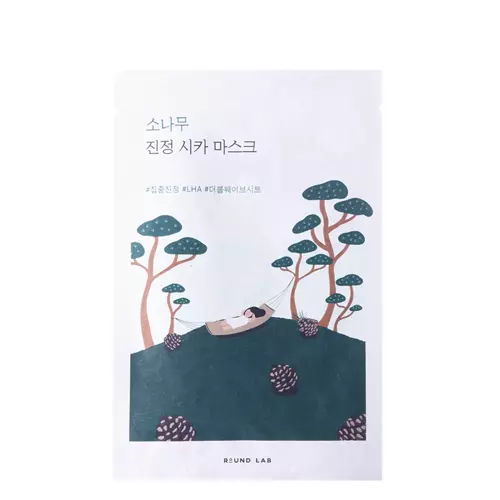 Round Lab - Pine Calming Cica Sheet Mask - Nawilżająco-Kojąca Maska w Płachcie - 27ml