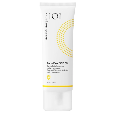 Geek&Gorgeous - Zero Feel SPF50 - Niewyczuwalny Krem Przeciwsłoneczny SPF50 - 75ml