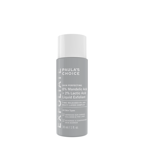 Paula's Choice - 6% Mandelic Acid + 2% Lactic Acid Liquid Exfoliant - Płyn Złuszczający do Twarzy - 30ml