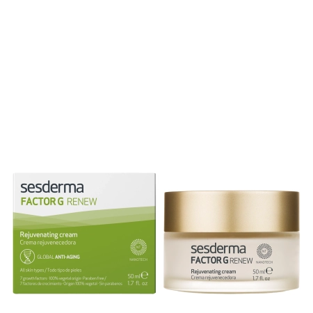 Sesderma - Factor G Renew Cream - Regenerujący Krem Przeciwstarzeniowy do Twarzy - 50ml