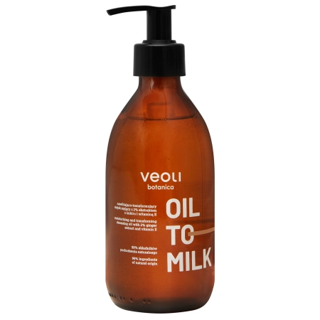 Veoli Botanica - Oil To Milk - Nawilżająco-Transformujący Olejek Myjący - 290ml