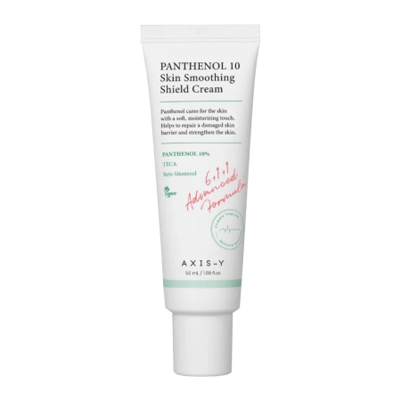 Axis-y - Panthenol 10 Skin Smoothing Shield Cream - Regenerujący Krem do Twarzy z Pantenolem - 50ml