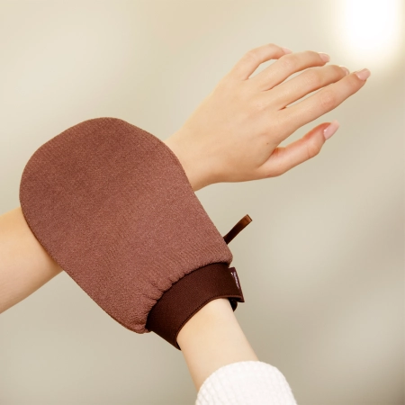 Cosibella Accessories - Rękawica Peelingująca do Ciała - Desert Brown 