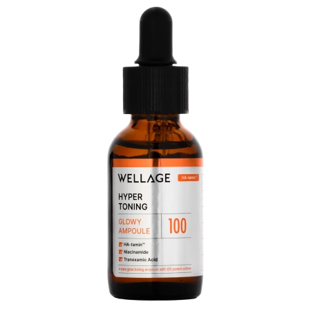 WELLAGE - Hyper Toning Glowy Ampoule - Rozjaśniająco-Tonująca Ampułka do Twarzy - 30ml