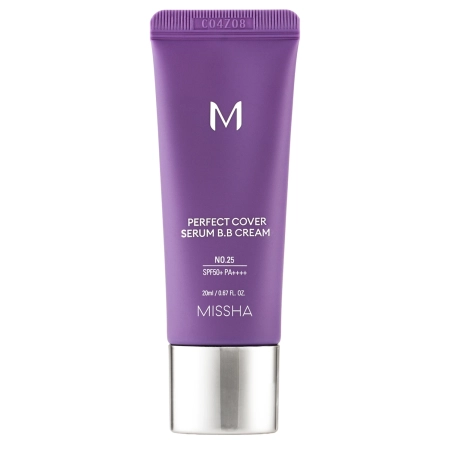 Missha - M Perfect Cover Serum BB Cream SPF50+/PA++++ - Kryjący Krem BB Serum - No.25 Warm Beige - 20ml