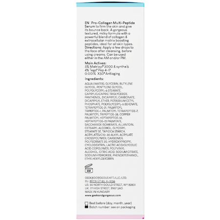 Geek & Gorgeous - Power Peptides - Stymulujące Serum z Peptydami - 30ml