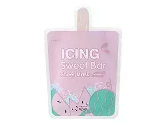 A'pieu - Icing Sweet Bar Sheet Mask Watermelon - Maska w Płacie do Twarzy z Ekstraktem Arbuza - 21ml