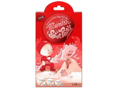 Elizavecca - Witch Piggy Hell Pore Blemish Spot Patch - Maskujące Plastry na Wypryski - 44szt