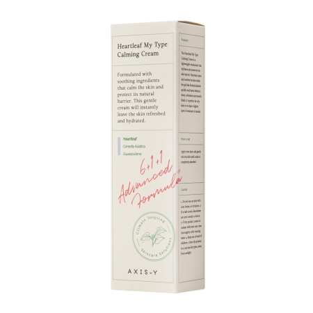 Axis-y - Heartleaf My-Type Calming Cream - Lekki Żelowy Krem do Twarzy - 60ml