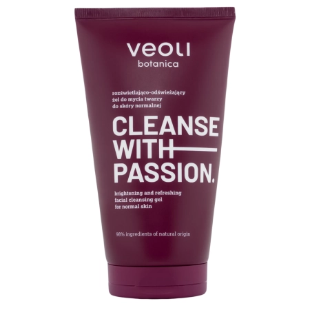 Veoli Botanica - CLEANSE WITH PASSION - Rozświetlająco-Odświeżający Żel do Mycia Twarzy do Skóry Normalnej - 150ml