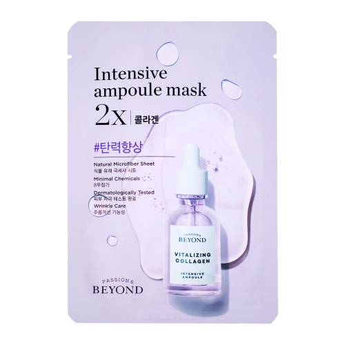 BEYOND - Intensive Ampoule Mask 2X - Collagen - Ujędrniająca Maska do Twarzy w Płachcie - 1szt/25ml