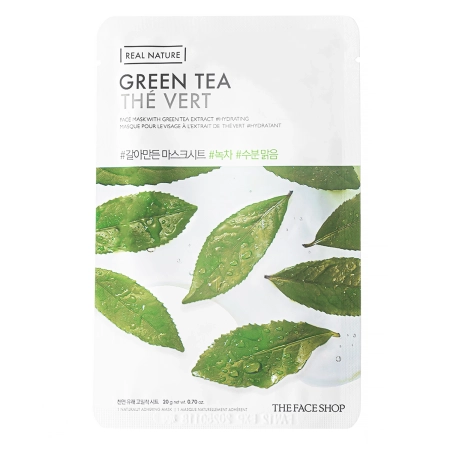 The Face Shop - Natural Mask - Green Tea - Maska w Płachcie z Zieloną Herbatą - 20g