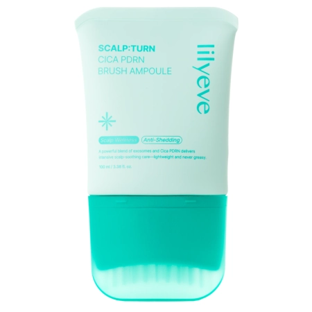 lilyeve - Scalp:Turn Cica PDRN Brush Ampoule - Przeciwłupieżowa Ampułka do Skóry Głowy - 100ml