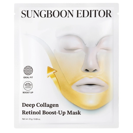 Sungboon Editor - Deep Collagen Retinol Boost Up Mask Set - Zestaw Maseczek Ujędrniających z Kolagenem i Retinolem - 4szt/25g
