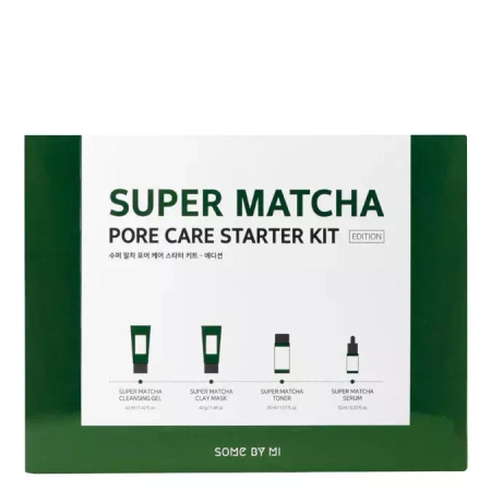 Some By Mi - Super Matcha Pore Care - Starter Kit - Zestaw Kosmetyków do Walki z Rozszerzonymi Porami