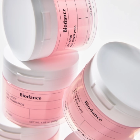 Biodance - Collagen Gel Toner Pads - Ujędrniające Płatki Kolagenowe do Twarzy - 60szt
