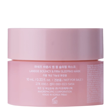 Laneige - Bouncy & Firm Sleeping Mask Mini - Maska Ujędrniająca na Noc - 10ml