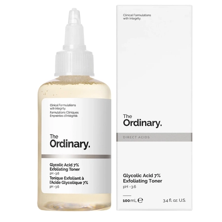 The Ordinary - Glycolic Acid 7% Exfoliating Toner - Tonik Peelingujący z 7% Kwasem Glikolowym - 100ml
