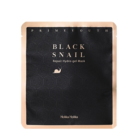 Holika Holika - Prime Youth Black Snail Repair Hydro Gel Mask - Maska w Płachcie ze Śluzem Ślimaka - 25g