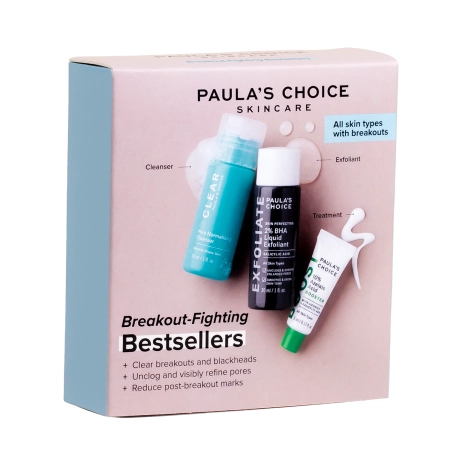 Paula's Choice - Breakout - Fighting Bestsellers - Zestaw Bestsellerów do Zwalczania Wyprysków i Zaskórników - 5ml+30ml+30ml