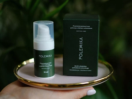 Polemika - Matcha Care - Przeciwstarzeniowy Krem Pod Oczy z Efektem Rozświetlenia - 15ml