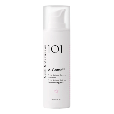 Geek & Gorgeous - A-Game 20 - Przeciwzmarszczkowe Serum z Retinalem 0,2% i Ektoiną - 30ml - OUTLET