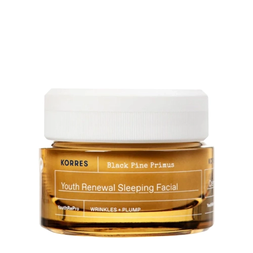 Korres - Black Pine Primus Sleeping Facial - Przeciwzmarszczkowy Krem do Twarzy na Noc - 40ml