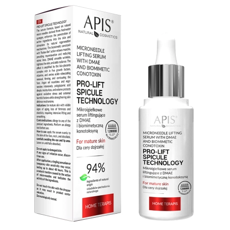 Apis - Pro-Lift Spicule Technology Home TerApis - Mikroigiełkowe Serum Liftingujące z DMAE i Biomimetyczną Konotoksyną - 30ml
