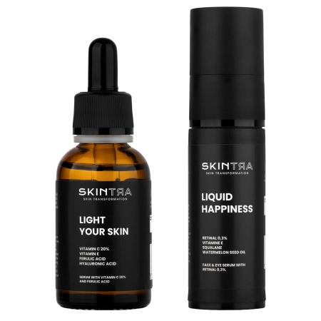 Zestaw - SkinTra Anti-Aging Glow Set - 30ml + 30ml