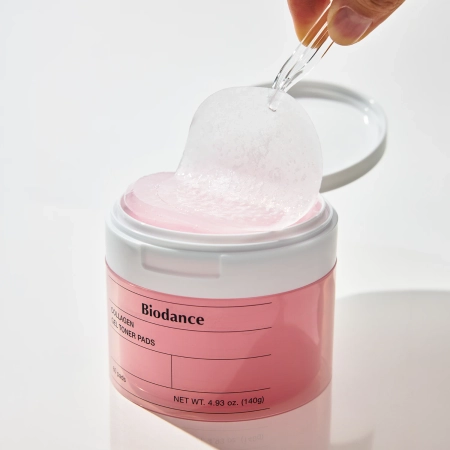 Biodance - Collagen Gel Toner Pads - Ujędrniające Płatki Kolagenowe do Twarzy - 60szt