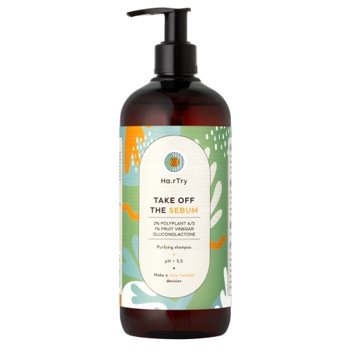 HairTry - Take Off The Sebum - Szampon Oczyszczający - 500ml