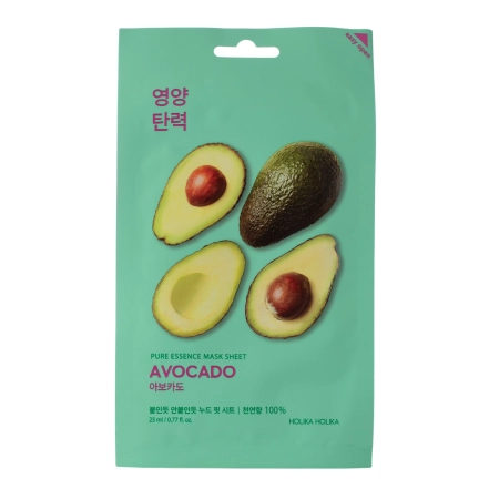 Holika Holika - Pure Essence Mask Sheet - Avocado - Maska w Płachcie z Ekstraktem z Awokado - 23ml