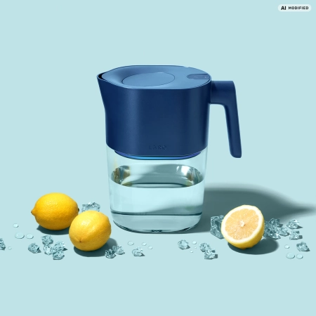 LARQ - Pitcher PureVis - Inteligentny, Samoczyszczący Dzbanek Filtrujący - Monaco Blue - 1,9L 