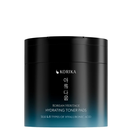 KORIKA - Korean Heritage Silk & 8 Types of Hyaluronic Acid Super Hydrating Toner Pads - Nawilżające Płatki do Twarzy - 70szt