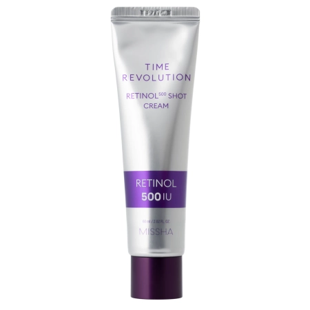 Missha - Time Revolution Retinol 500 Shot Cream - Ujędrniający Krem do Twarzy z Retinolem - 60ml