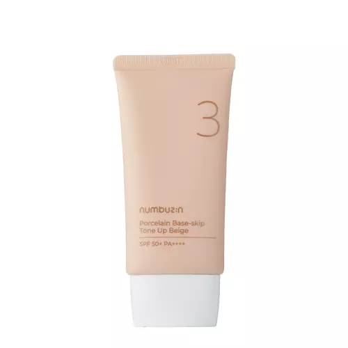 Numbuzin - No.3 - Porcelain Base-skip Tone Up Beige - Tonujący Krem 3w1 - 50ml