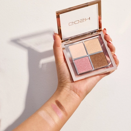 GOSH - Glow Palette - Paleta Rozświetlaczy do Twarzy - 001 Fourfilled - 11,6g